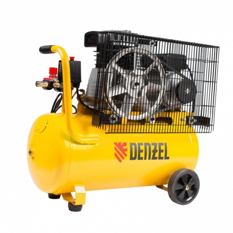 products/Компрессор воздушный BCI2300/50, ременный привод, 2,3 кВт, 50 литров, 400 л/мин Denzel, арт. 58113