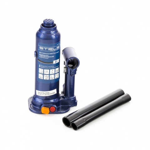 products/Домкрат гидравлический бутылочный, 2 т, h подъема 178-338 мм, в пластиковом кейсе Stels, арт. 51172