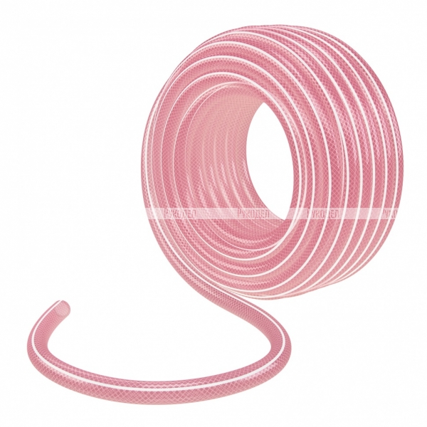 Шланг эластичный 3/4", 25 м, прозрачный розовый Palisad, арт. 67675