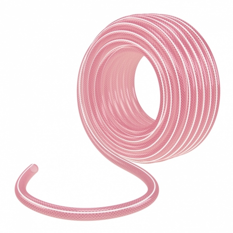 products/Шланг эластичный 3/4", 50 м, прозрачный розовый Palisad, арт. 67676
