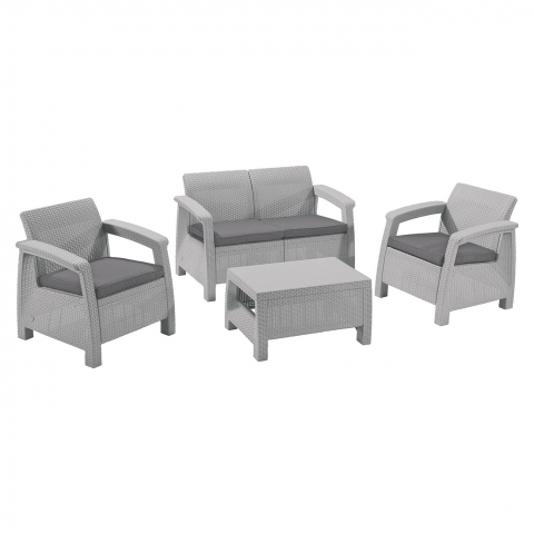 products/Комплект мебели Keter Corfu set (17197361) белый, 223258