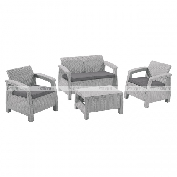 Комплект мебели Keter Corfu set (17197361) белый, 223258