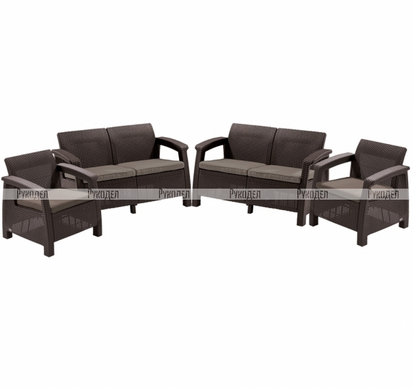 Комплект мебели Keter Corfu Rest (17208436) коричневый, 241724