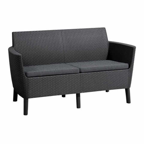 products/Диван Allibert Salemo 2 seater sofa (17209038) графит, 244099