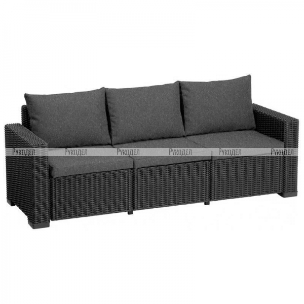 Диван Allibert California 3-sofa (17196779) графит, 252844