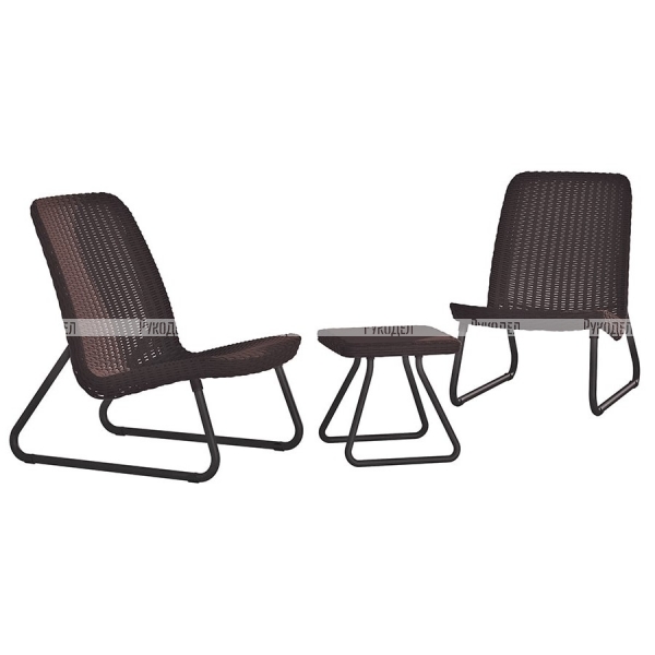 Комплект мебели KETER Rio patio set (17197637) коричневый, 211426