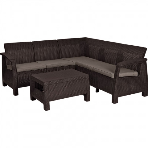 products/Комплект мебели угловой Keter Corfu Relax set (17202123) коричневый, 227815