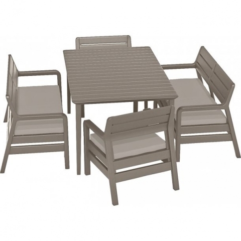 products/Комплект садовой мебели Keter Delano set with Lima table 160 (17205371) капучино, 233329