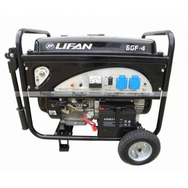 Генератор бензиновый LIFAN 7000E (6/6,5 кВт) (6GF-4)