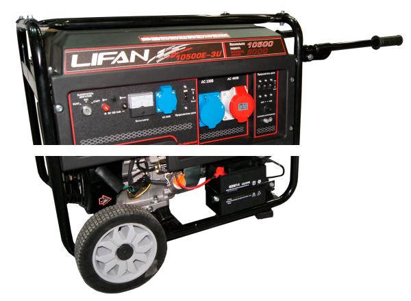 Генератор бензиновый LIFAN 10500E-3U (9/8.5 кВт)