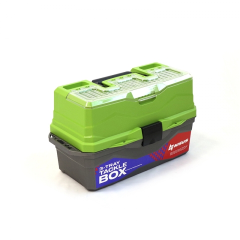 products/ Ящик для снастей Tackle Box трехполочный зеленый "СЛЕДОПЫТ" MB-BU-10