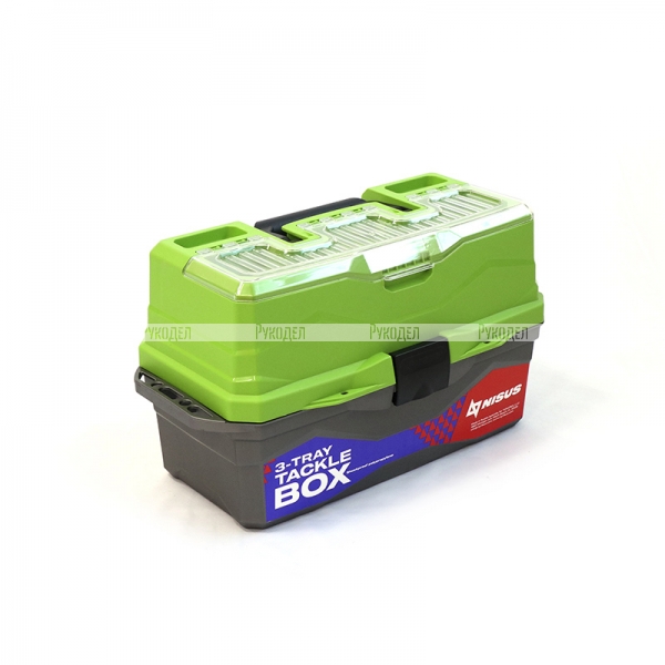  Ящик для снастей Tackle Box трехполочный зеленый "СЛЕДОПЫТ" MB-BU-10