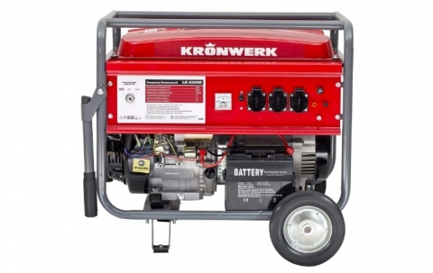 products/Генератор бензиновый LK 6500E,5,5 кВт, 230 В, бак 25 л, электростартер, Kronwerk, 94690
