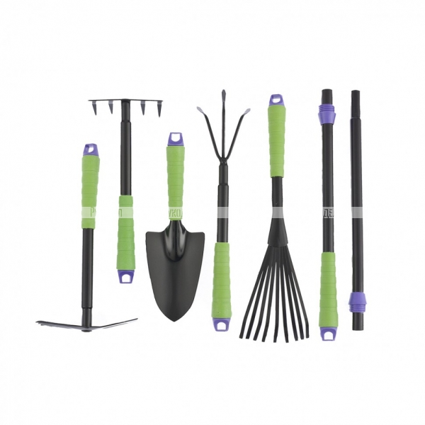 Набор садового инструмента, пластиковые рукоятки, 7 предметов, Connect, Palisad, арт. 63020
