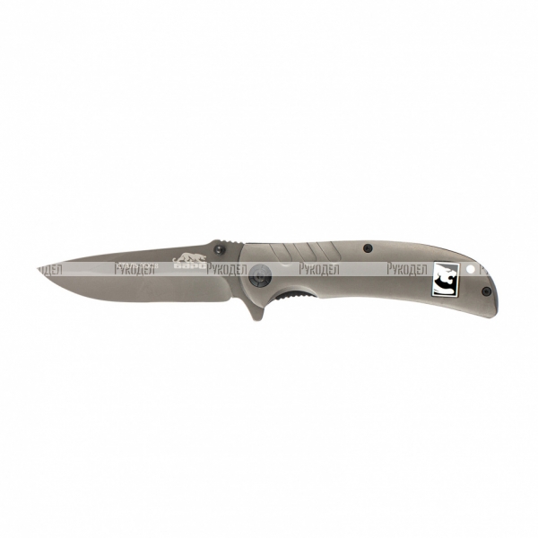 Нож туристический, складной, 210/90 мм, система Liner-Lock, металлическая рукоятка Барс, арт. 79200