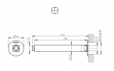 Потолочный кронштейн для верхнего душа Bravat Built-In P7436C-RUS