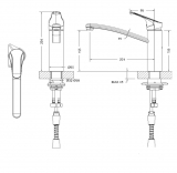 Смеситель для кухни Bravat Common, арт. F7234129CP-RUS