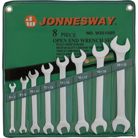 products/Набор ключей гаечных рожковых в сумке, 6-22 мм, 8 предметов Jonnesway W25108S