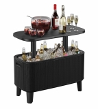 Столик Keter Bevy Bar Large Cool Bar Rattan (17209510) графит, 246853