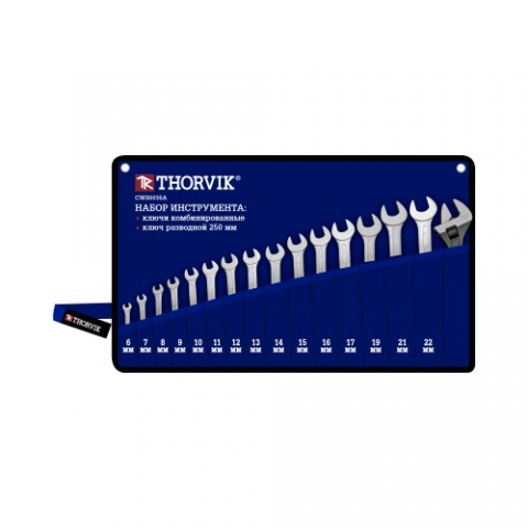 products/Набор комбинированных ключей Thorvik CWS0016A 6-22 мм