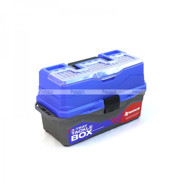 Ящик для снастей Tackle Box трехполочный синий "СЛЕДОПЫТ"  MB-BU-12