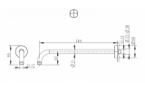 Настенный кронштейн для верхнего душа Bravat D313C-1-RUS