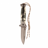 Нож туристический, складной, 220/90 мм, система Liner-Lock, с накладкой G10 на руке, стеклобой Барс, арт. 79202