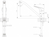Смеситель для кухни Bravat Drop-D, арт. F748162C-1