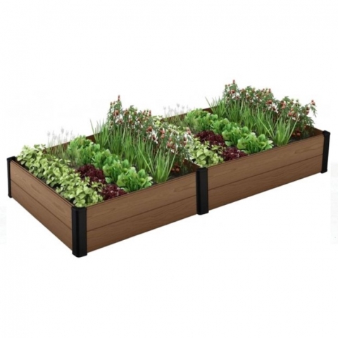 products/Кашпо-грядка для растений Keter Vista Modular Garden Bed 2 pack (17210708) коричневый, 252530
