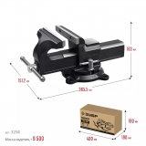 Слесарные тиски1 50 мм ЗУБР 3258_z02