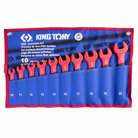 products/Набор рожковых диэлектрических ключей KING TONY, 10-22 мм, 10 предметов 12FVE10MRN