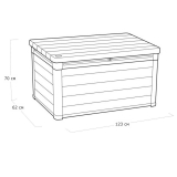 Сундук Keter Denali DuoTech Deck Box 380 л (17205969) антрацит, 237111