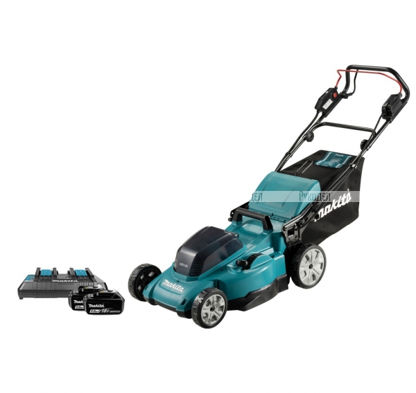 Газонокосилка аккумуляторная Makita DLM481CT2  (2х5Ач, ЗУ)