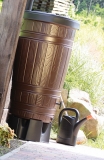 Комплект Водосборник Prosperplast Woodcan 265 л коричневый IDWO265-R222