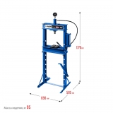 ЗУБР ПГН-20 20т пресс гидравлический с гидронасосом и манометром, Профессионал 43072-20