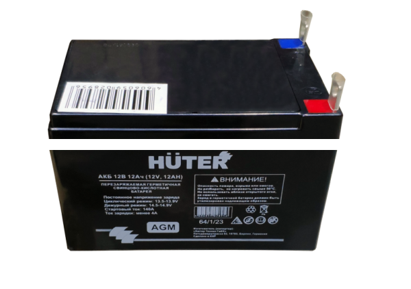 Аккумуляторная батарея 6МТС-9-АП (12 В; 9 А*ч) для генераторов Huter (64/1/23)