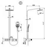 Душевая стойка Bravat Cobble F6389423CP-A1-ENG