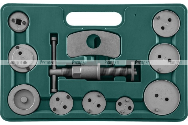 Комплект инструмента для развода поршней тормозных цилиндров, 11 предметов Jonnesway AN010001