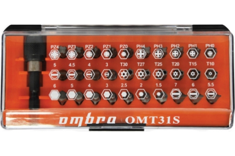 products/OMT31S Ombra Набор вставок-бит, 31 предмет