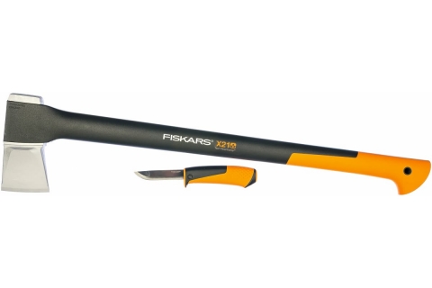 products/Промонабор из двух предметов Fiskars топор-колун Х21 + универсальный нож 1025436