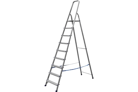 products/Лестница-стремянка СИБИН алюминиевая, 9 ступеней, 187 см арт. 38801-9