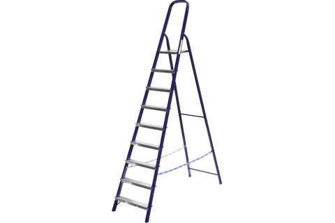 products/Лестница-стремянка СИБИН стальная, 9 ступеней, 187см арт. 38803-09