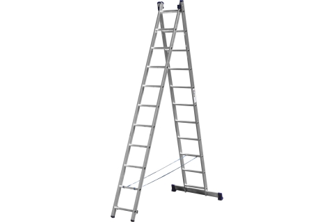 products/Лестница СИБИН универсальная, двухсекционная, 11 ступеней арт. 38823-11