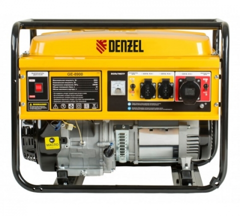 products/Генератор бензиновый GE 2500, 2,5 кВт, 220В/50Гц, 15 л, ручной старт// Denzel art.94681