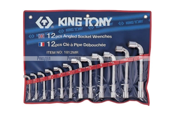 Набор торцевых L-образных ключей (8-24 мм, 12 предметов) KING TONY 1812MR