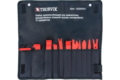 products/Набор приспособлений для демонтажа декоративных панелей салона автомобиля, 11 предметов Thorvik AURTS11