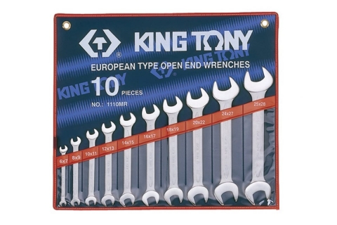 products/Набор рожковых ключей KING TONY 6-28 мм 10 предметов 1110MR