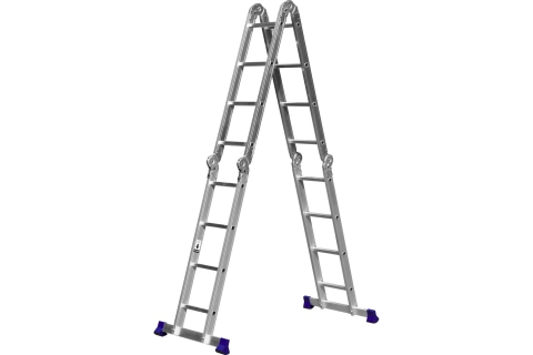 products/СИБИН ЛТ-44 лестница-трансформер, 4x4 ступени, алюминиевая. арт. 38852