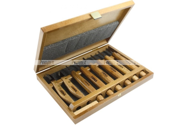 Набор из 6 резцов и 2 ножей в деревянной коробке NAREX 869010