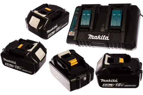 products/198094-8 Набор 4 аккумулятора Makita BL 1860B 6 Ач и Зарядное устройство DC 18 RD в MakPac